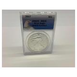2017 American Silver Eagle ANACS MS69 Certified