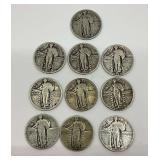 Collection of Standing Liberty Quarters (1925-1930)