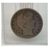 1909 Barber Half Dollar
