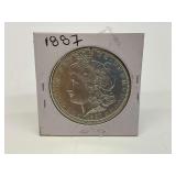 1887 Morgan Silver Dollar