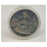 1/4 Troy Ounce .999 Fine Silver Round - Miner Design