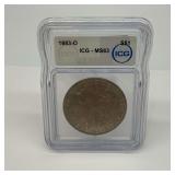 1883-O ICG MS63 Morgan Silver Dollar