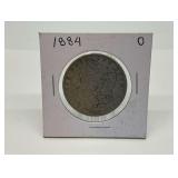 1884 Morgan Silver Dollar..toned