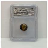 ICG Genuine Black Ruthenium and Gold Mercury Dime 1 of 1,000