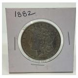 1882 US Morgan Silver Dollar Coin