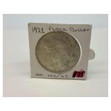 1922 Peace Silver Dollar Coin