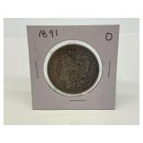 1891-O Morgan Silver Dollar