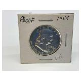 1958 Franklin Half Dollar Proof