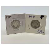 1915 Barber Quarter Set