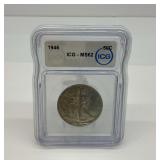 1946 Walking Liberty Half Dollar - ICG MS62