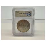 1881-S ICG Genuine Morgan Silver Dollar
