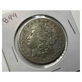 1899-O Morgan Silver Dollar Coin Very Detailed Full Headband & Hair