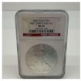 2006 Eagle $S1 First Strikes Box #12 MS 69 Graded Coin