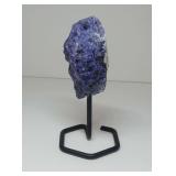 Sodalite Specimen on Stand..about 6 in. tall