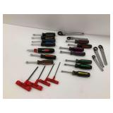 Mixed Lot of Wrenches and Nut Drivers