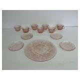 Pink Depression Glass Dishes