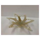 Hand Blown Star Shaped Art Glass Bowl