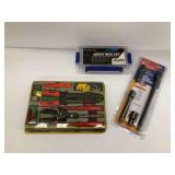 Tools and Fasteners Assortment: Pliers, Extension Set, and Socket Head Cap Screws