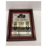 Old Weller 107 Proof Bourbon Whiskey Framed Mirror