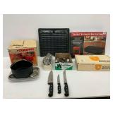 Kitchenware Lot - Crock-Pot, Roaster, Electric Knife, Utensils, and More