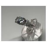 Sterling Silver Multi Gemstone Ring...Size 7