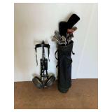 Golf Clubs with Bag and Cart