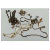 Jewelry - Necklaces, Rings, and Pin..some gold, sterling and gf jewelry