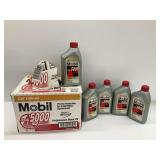 Lot of 5 Quarts of Mobil Clean 5000 Performance Motor Oil SAE 10W-40