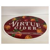 Virtue Cider Metal Advertising Sign