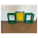 Lot of Screen Printing Frames - Assorted Sizes and Colors