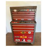 Rolling Tool Chest with Dodge and Racing Stickers