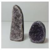 Two Amethyst Geode Clusters