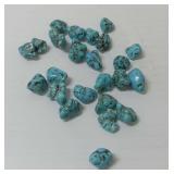 12ct+ Turquoise Gemstone Bead Lot