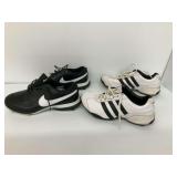 Nike Victory and Adidas Golf Shoes Lot - Size 11 and 10.5