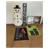 Wooden Snowman, Welcome Sign, Corvette Print, Glasurit Calendars