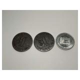Three Collectible Tokens