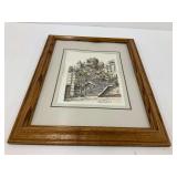Le Chateau Frontenac Signed Lithograph By Canadian Artist C R de Guise