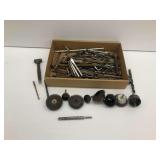 Mixture of Tools: Drill Bits, Files, Brushes, and More