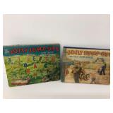 Two Antique Jolly Jump-Ups Pop-Up Books