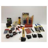 Various Tools and Hardware - Reciprocating Saw Blades, Drill Bits, Clamps, Door Pulls, and More