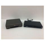 JVC HR-J410U VCR and Samsung DVD-P230 Player, power on