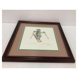 Connie Steiner "On the Slopes I" Signed Framed Print