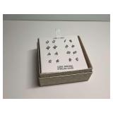 Lake + Gray Sterling Silver Cubic Zirconia Earring Set