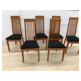 Set of Six Calligaris Modern Dining Chairs