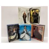 Four Collectible Barbie Dolls