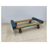 Wooden Platform Dolly with Wheels