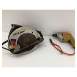 Skilsaw 7-1/4in. Circular Saw and Black & Decker 1/4 in. Drill... both work