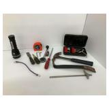 Hand Tools, Rayovac Flashlight, and Drill Bit Set