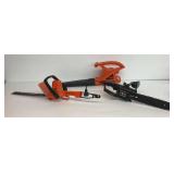 Black and Decker Hedge Trimmer, Leaf Blower, and Remington Chainsaw... all work
