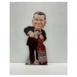 Smiling Charlie Budweiser Metal Sign